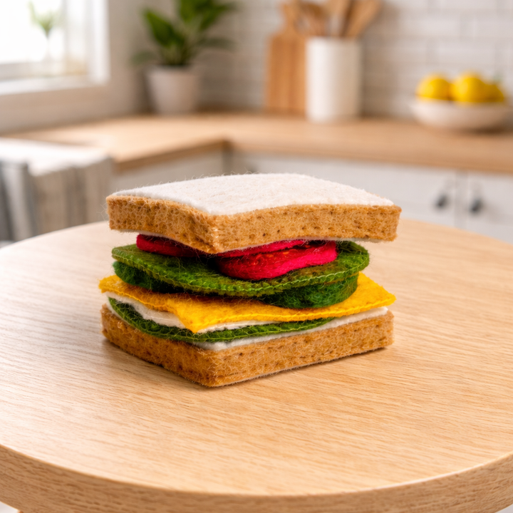 Papoose Sandwich and Toppings