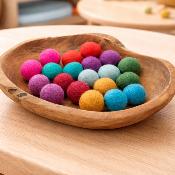 Papoose Summer Pom-poms, Set of 100, 2.5 cm