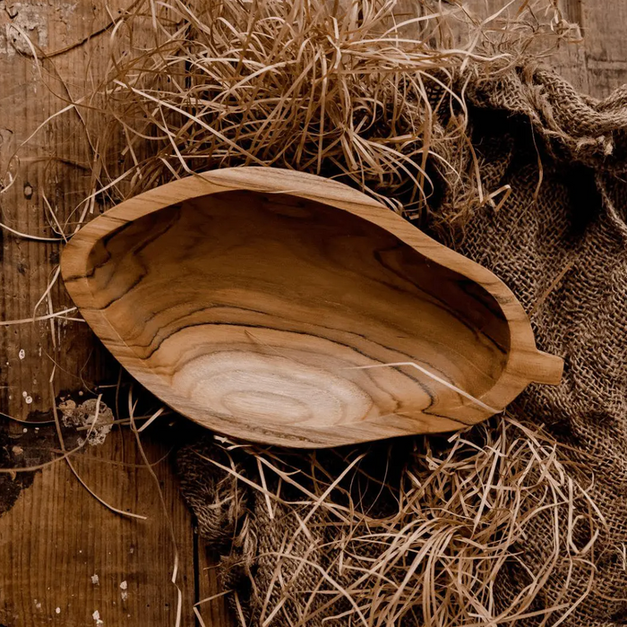 Papoose Wooden Papaya Bowl
