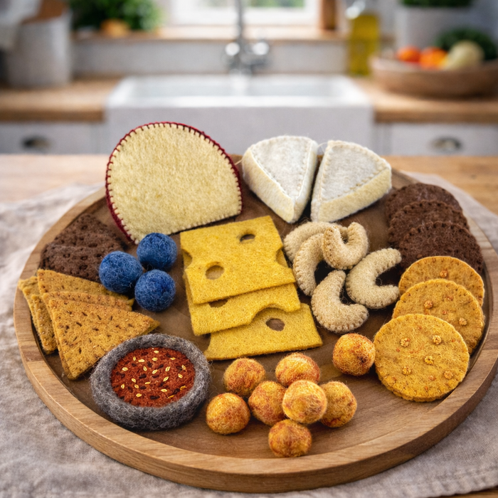 Papoose Felt Cheese Lovers, Set of 36 Pieces