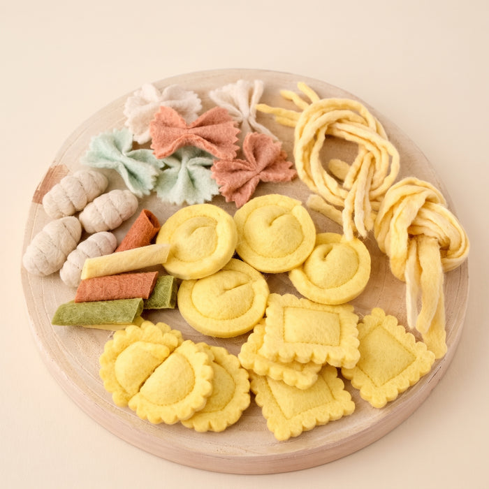 Felt Pasta Play Food Set