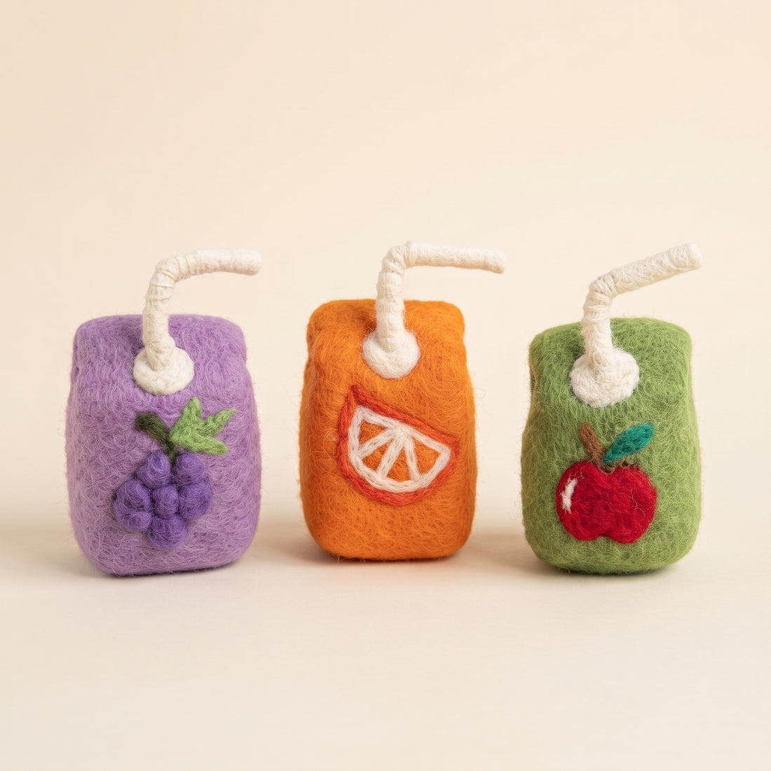 Playtisserie Felt Juice Box Trio, Set of 3