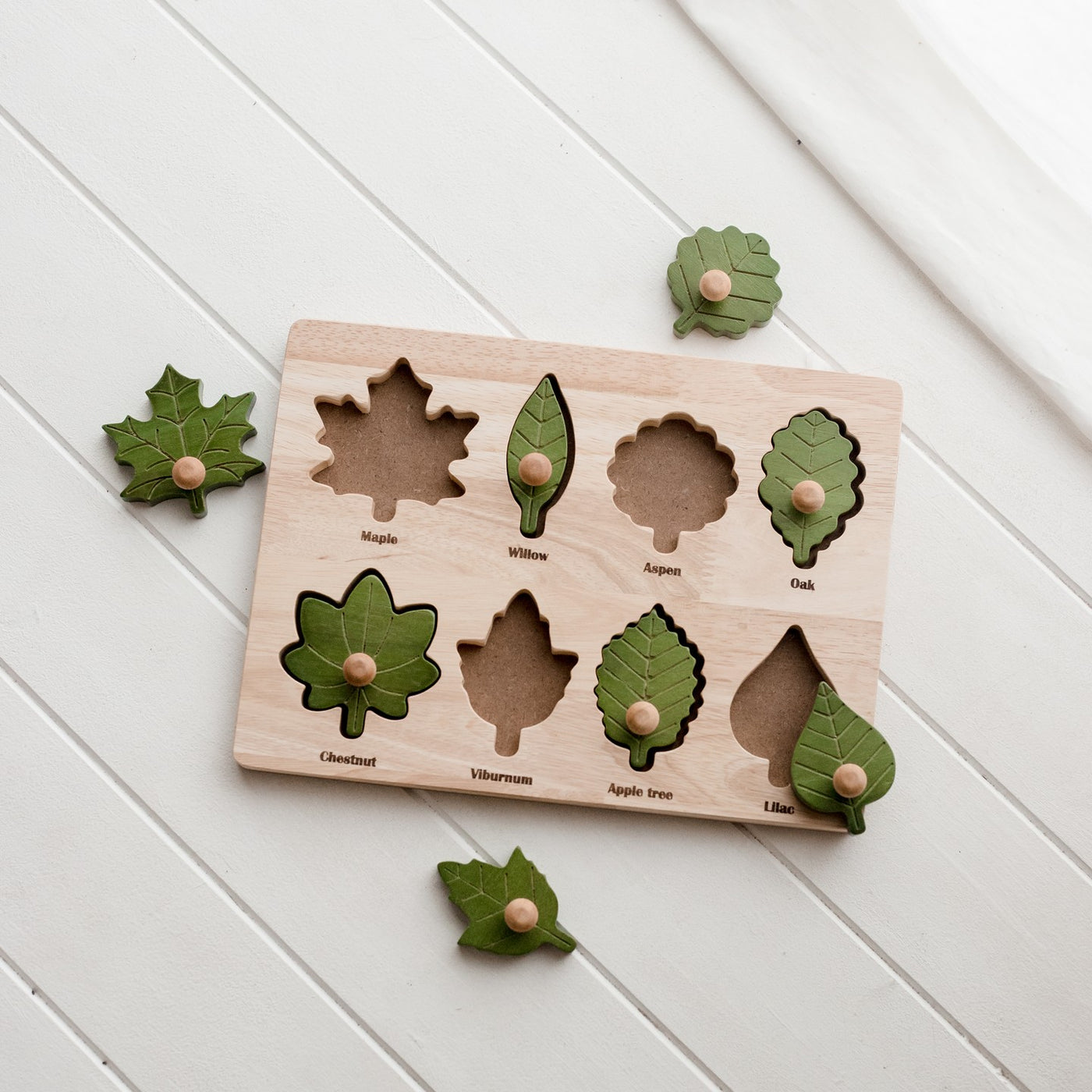 Q Toys Montessori Leaf Puzzle