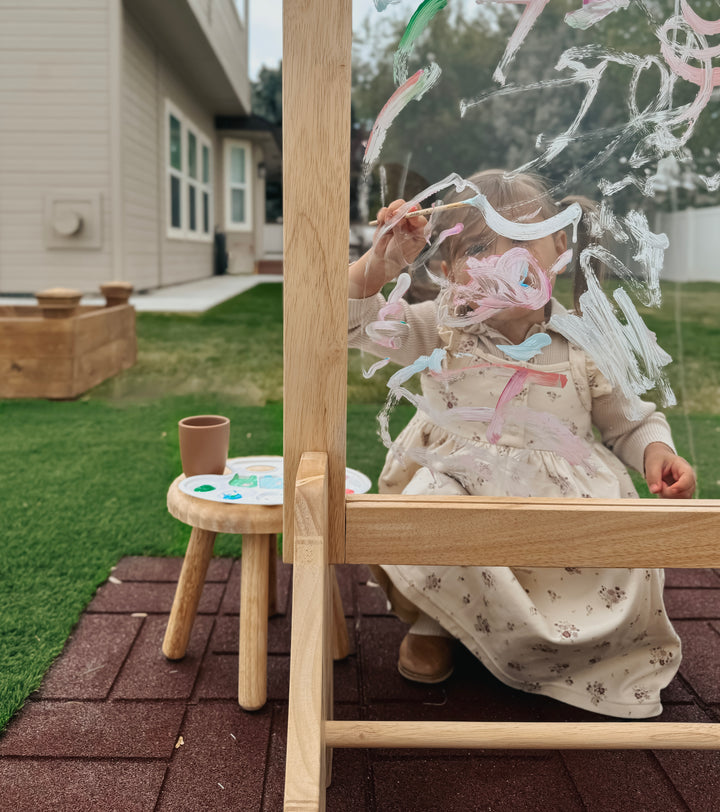 Q Toys Toddler Wooden Perspex Easel Seconds