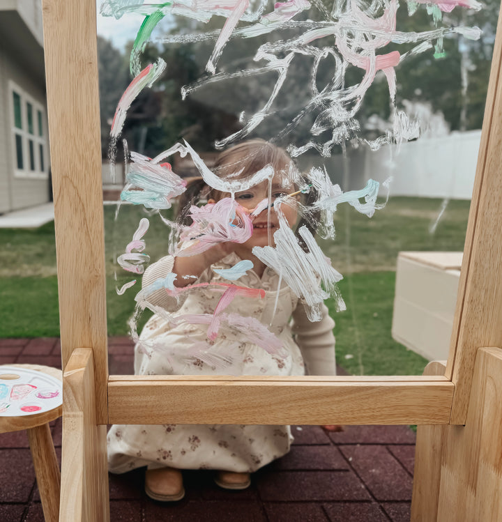 Q Toys Toddler Wooden Perspex Easel Seconds