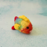 Rainbow Fish, hand-felted from New Zealand wool felt. · view 2