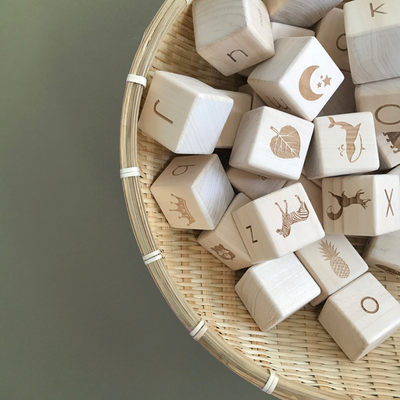 Pre-Order Sabo Concept Alphabet Blocks, Natural