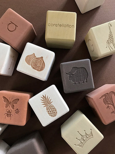 Pre-Order Sabo Concept Alphabet Blocks, Olive