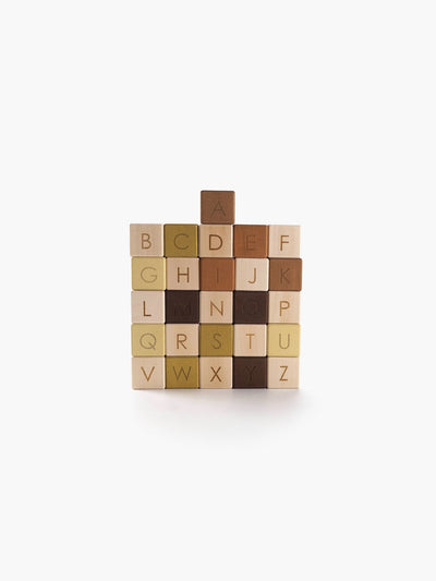Pre-Order Sabo Concept Alphabet Blocks, Olive