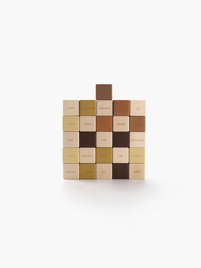 Pre-Order Sabo Concept Alphabet Blocks, Olive
