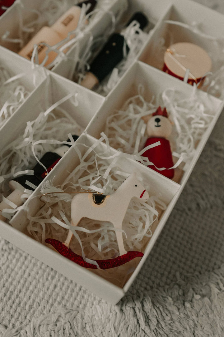 Sale Sabo Concept Wooden Christmas Ornaments – Nutcracker, Ballerina, Mouse King &amp; Soldiers (9-Piece Set)