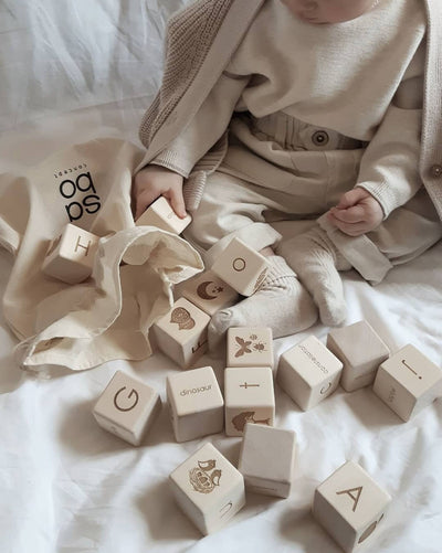 Pre-Order Sabo Concept Alphabet Blocks, Natural