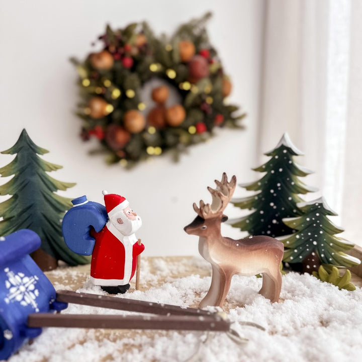 Sale Bumbu Santa Claus, Sleigh and Reindeer Set