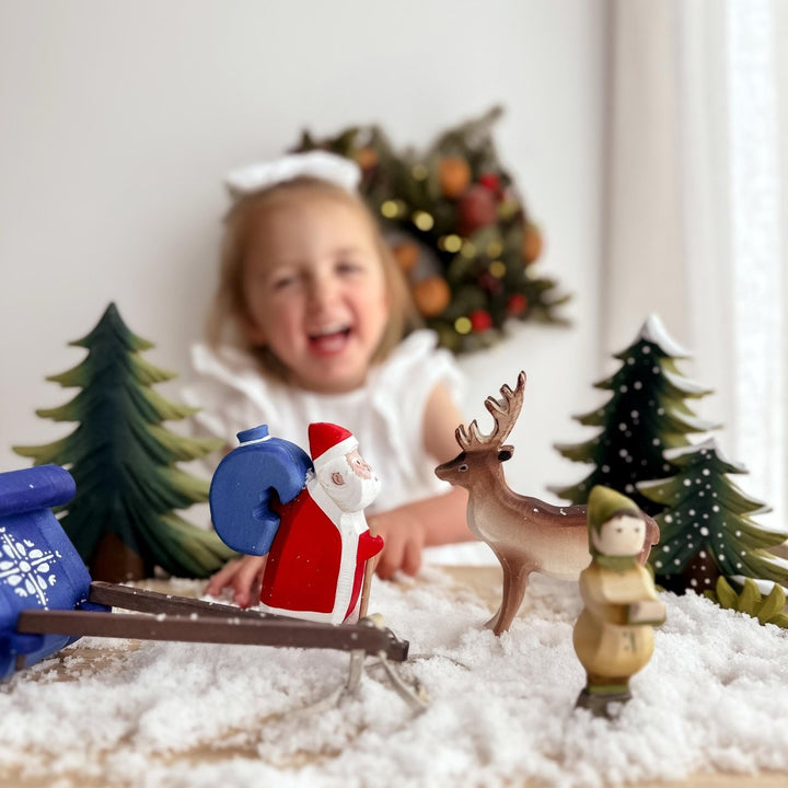 Sale Bumbu Santa Claus, Sleigh and Reindeer Set