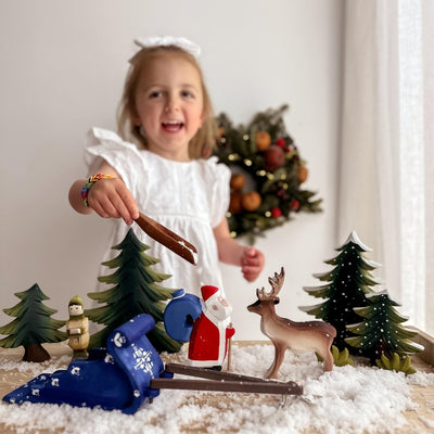 Pre-Order Santa Claus, Sleigh and Reindeer Set