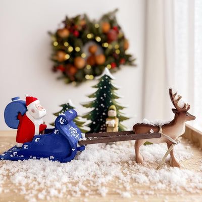 Pre-Order Santa Claus, Sleigh and Reindeer Set