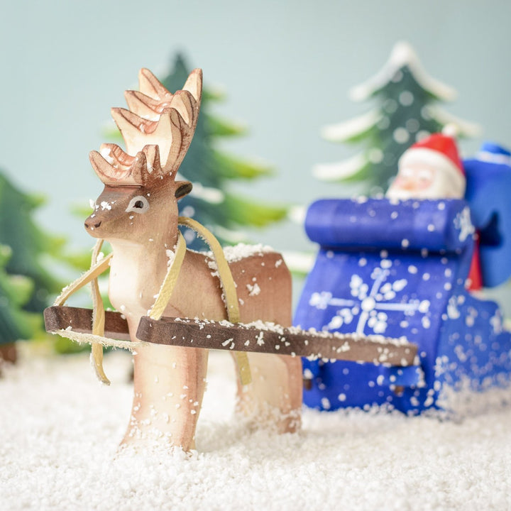 Sale Bumbu Santa Claus, Sleigh and Reindeer Set