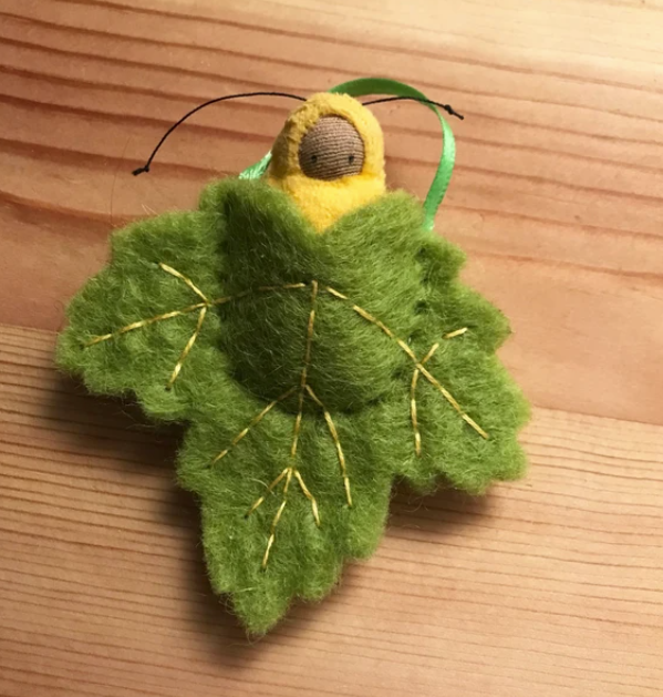 Fairyshadow Spring Green Leaf Ornament