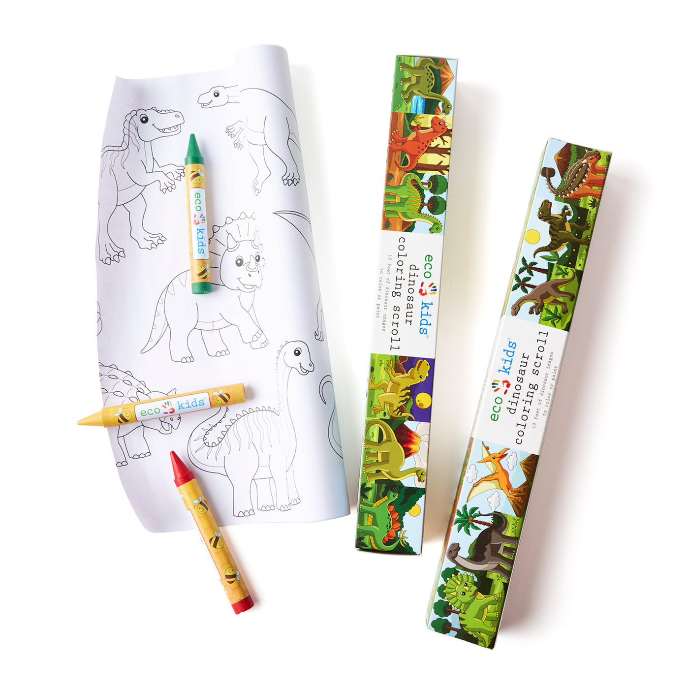 Eco-Kids Coloring Scroll, Dinosaur