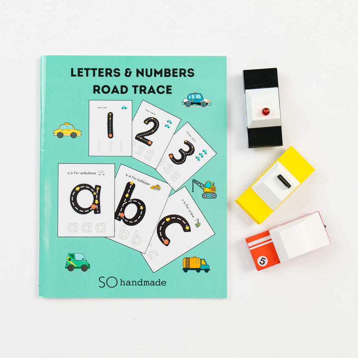 Road Trace Activity Book: Alphabet &amp; Numbers Learning