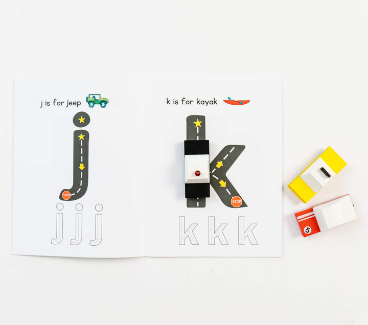 Road Trace Activity Book: Alphabet &amp; Numbers Learning
