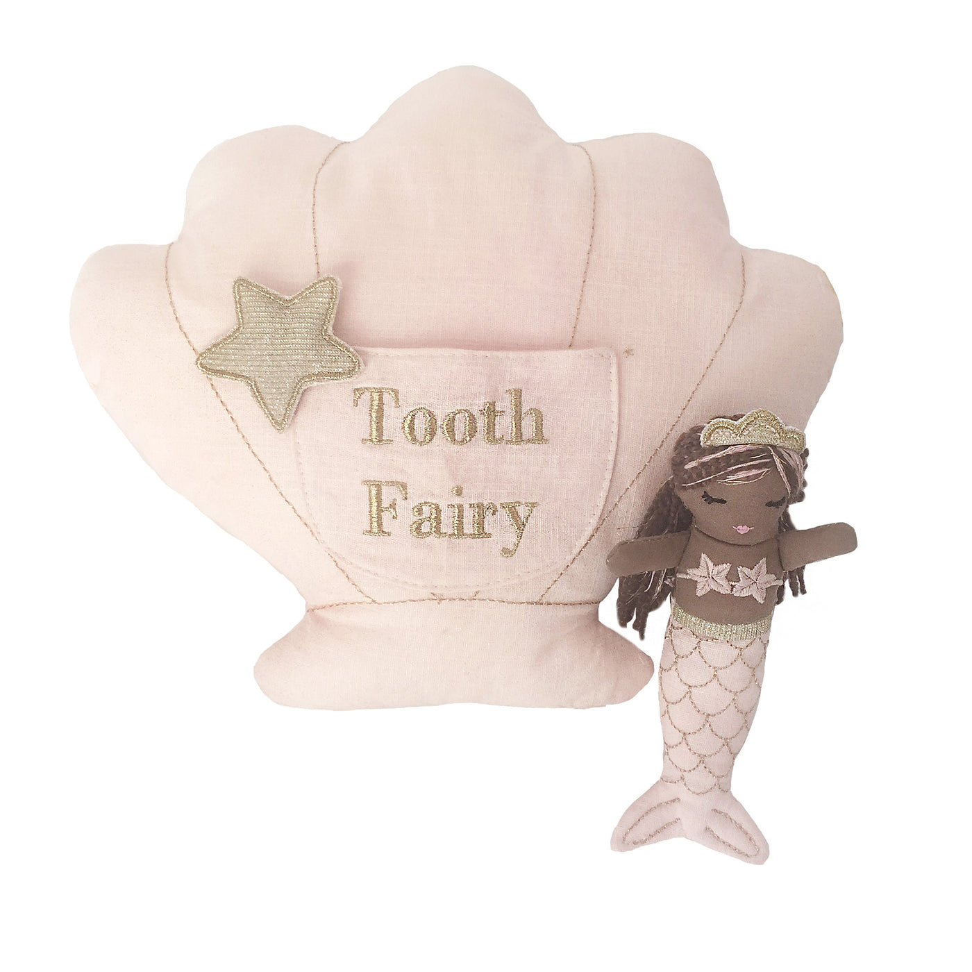 Macie Mermaid Tooth Fairy Pillow and Doll Set