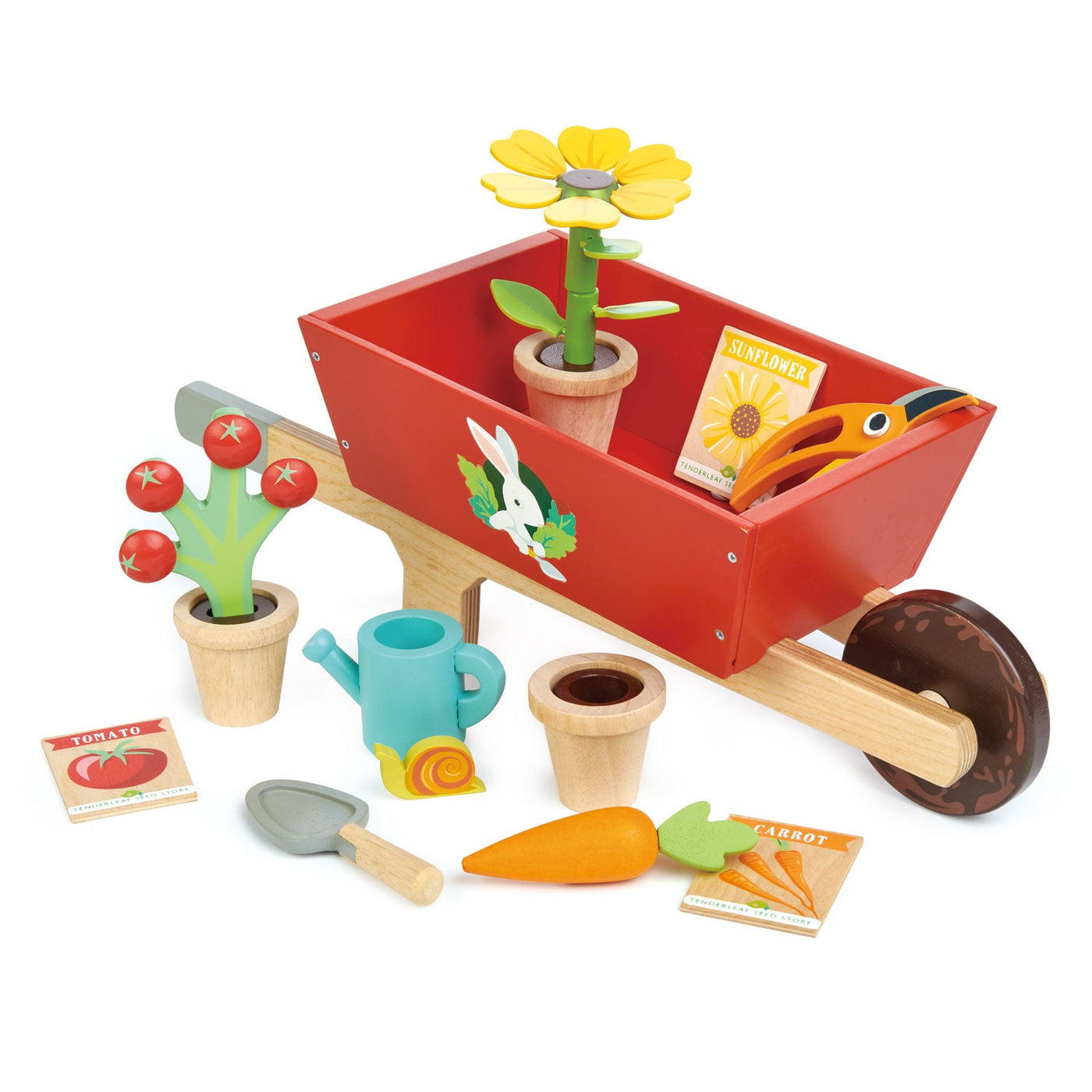 Tender Leaf Garden Wheelbarrow Set