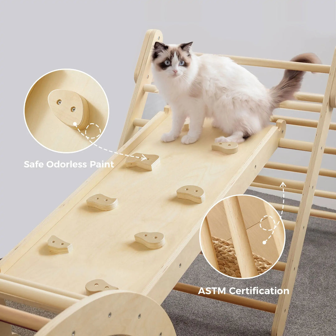 Tiny Land® 7-in-1 Montessori Climbing Set with Play Pad