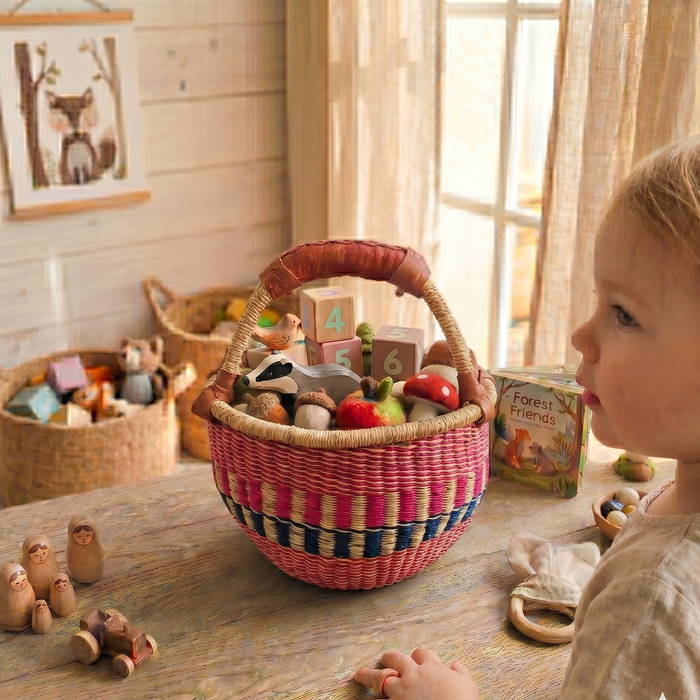 The Berry Blush, Child's Bolga Basket