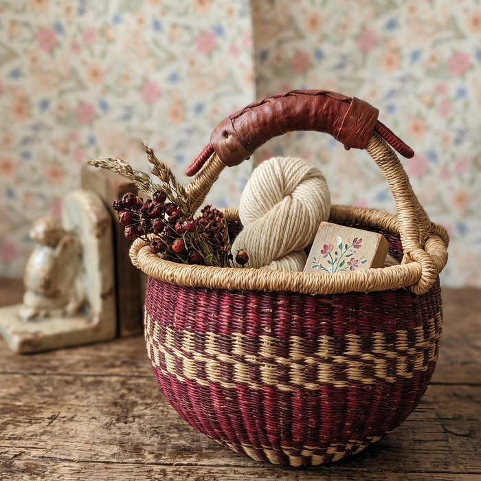 The Crimson Weaver, Child's Bolga Basket