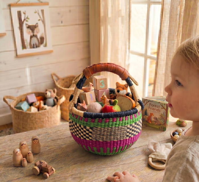 The Whimsy Meadow, Child's Bolga Basket