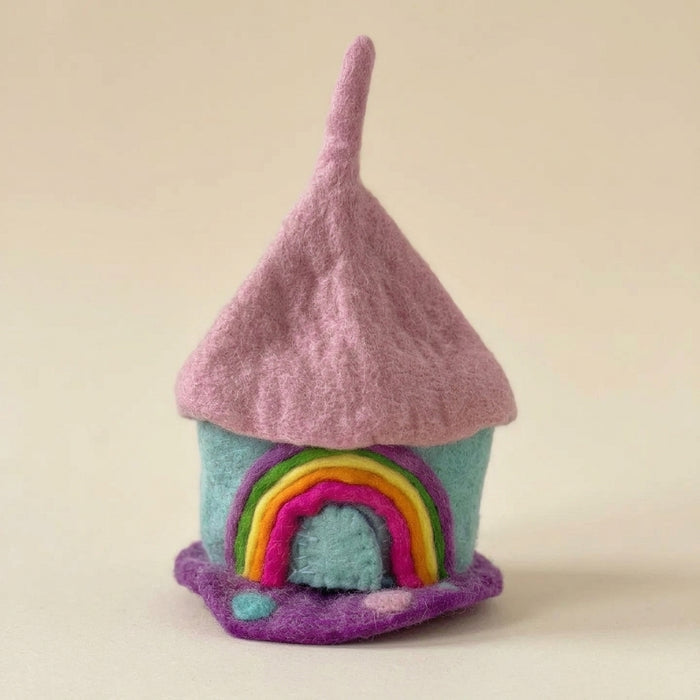 Tiny Felt Rainbow Shimmer Home