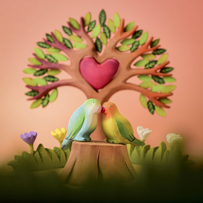 Bumbu Tree Stump and Lovebirds Set