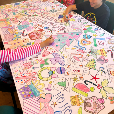 Christmas Coloring Tablecloth