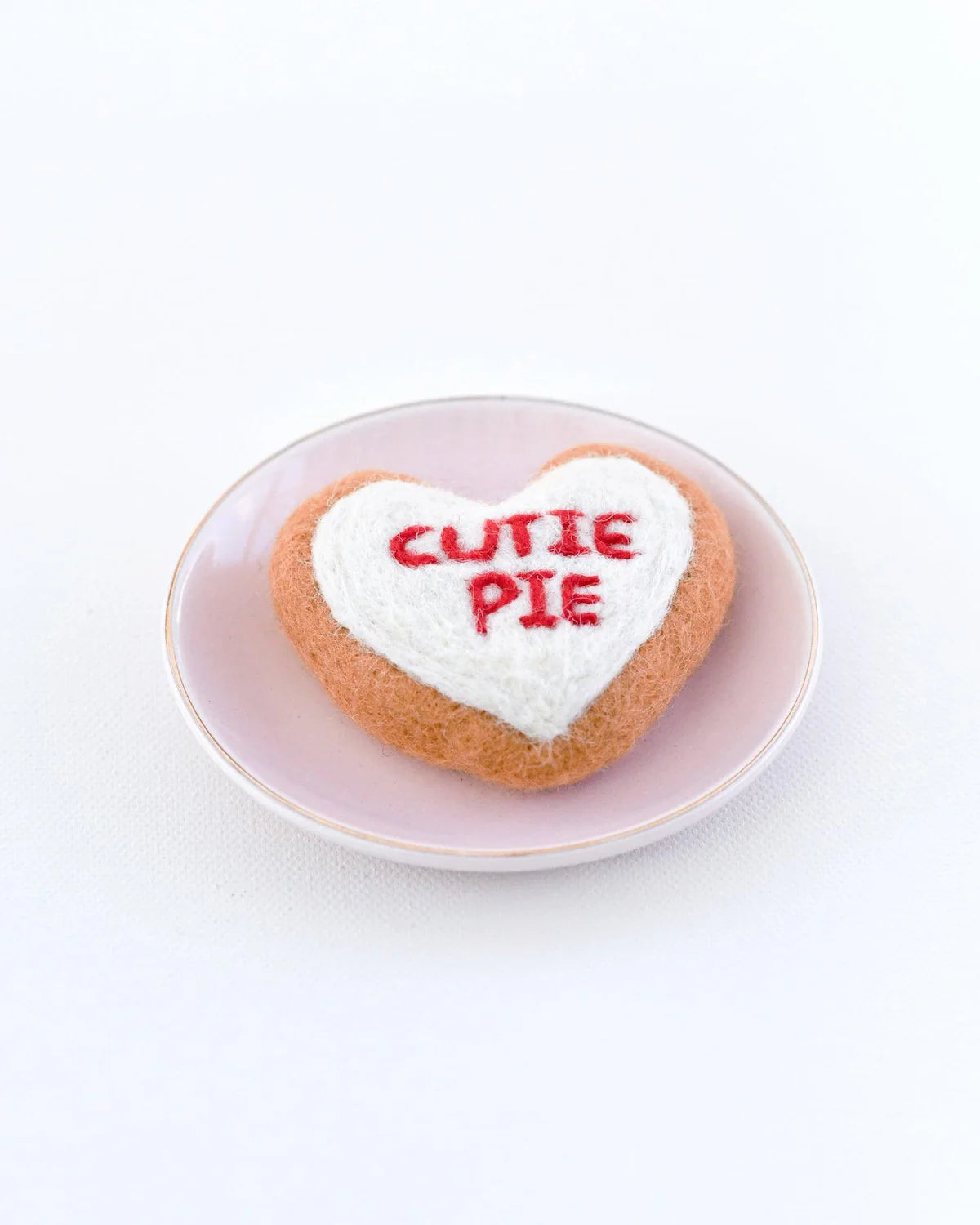 Pre-Order Felt "Cutie Pie" Heart Icing Cookie (Ships in late January)