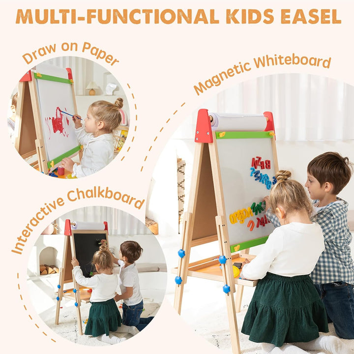 Tiny Land® 3-in-1 Art Easel &amp; Paper Roll Set