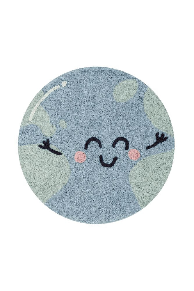 Washable Round Rug Big Big World