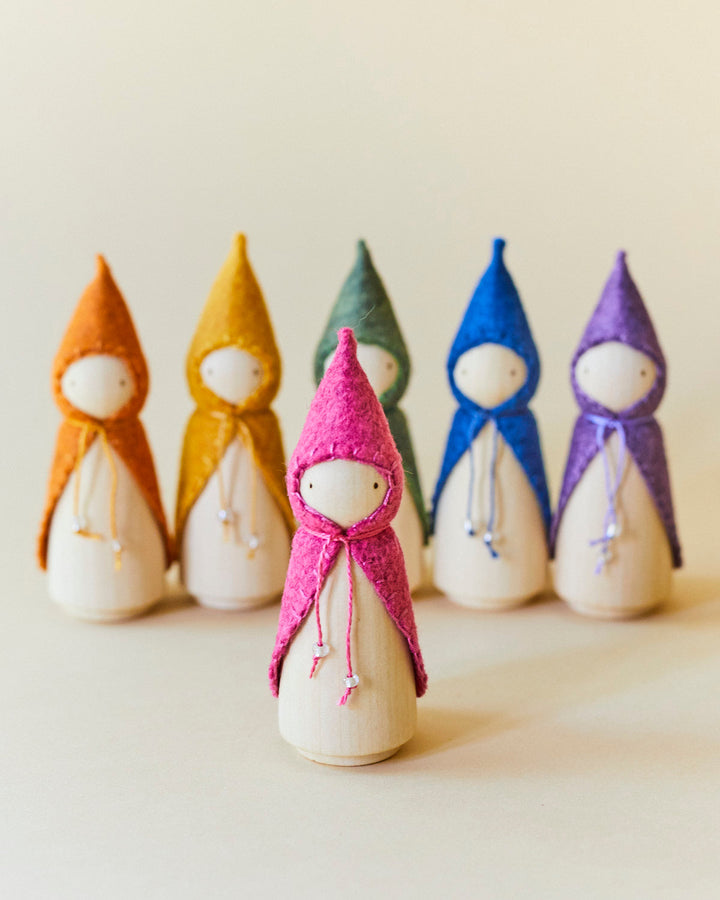 Pink Wooden Gnome