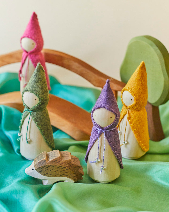 Pink Wooden Gnome