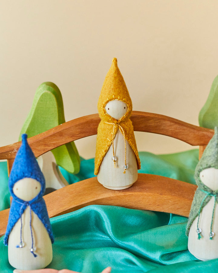 Yellow Wooden Gnome