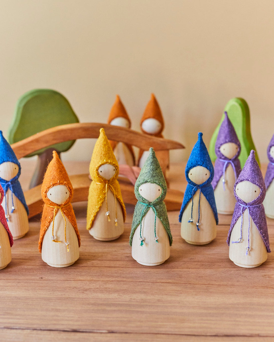 Pink Wooden Gnome