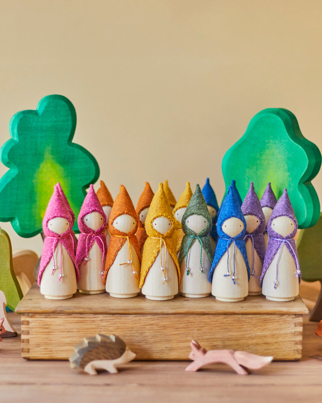 Orange Wooden Gnome