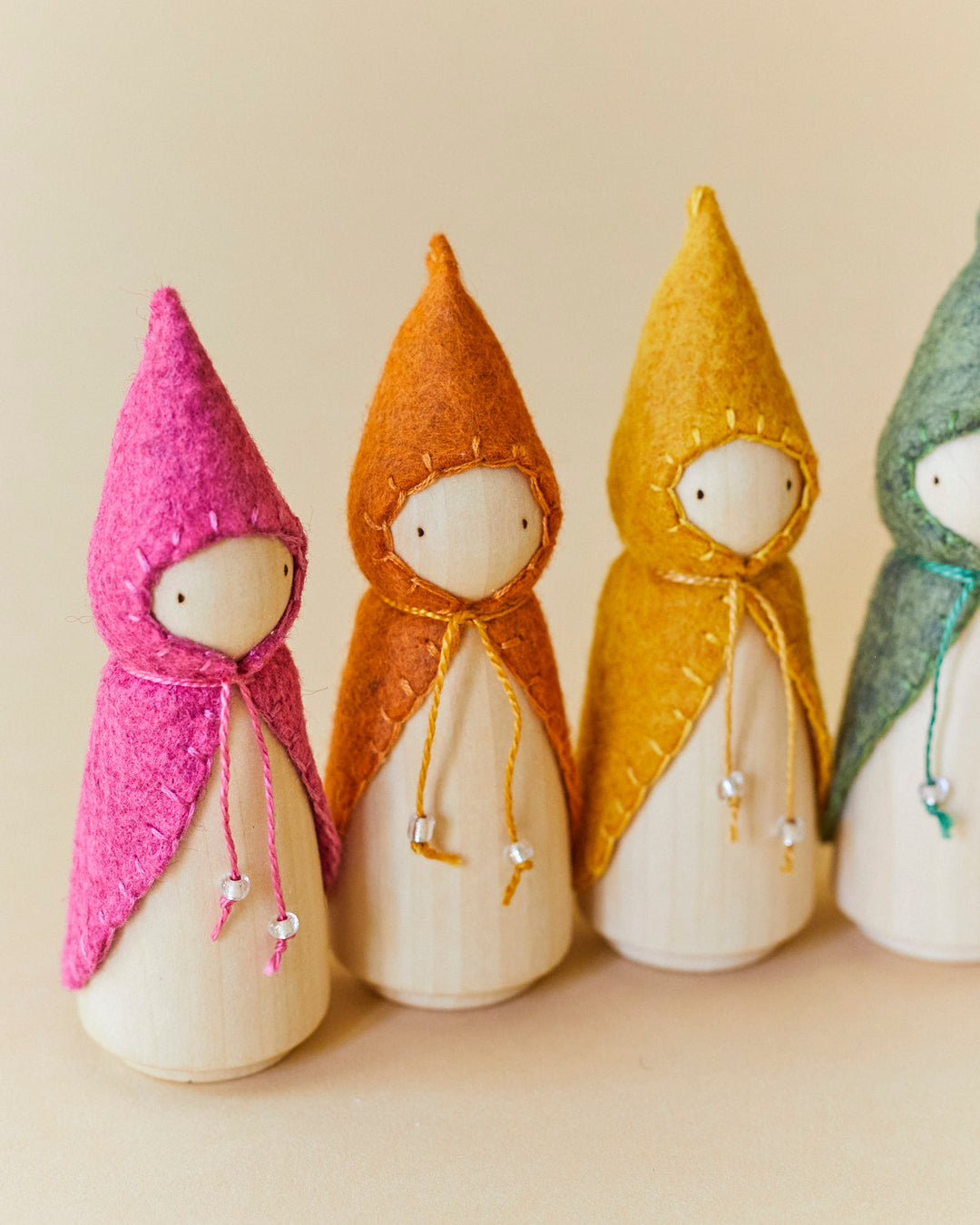 Green Wooden Gnome