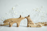 Wooden Baby Wolf, Standing · view 2