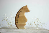 Wooden Bear Toy, a hand-carved wooden toy by Tiny Fox Hole. · view 2