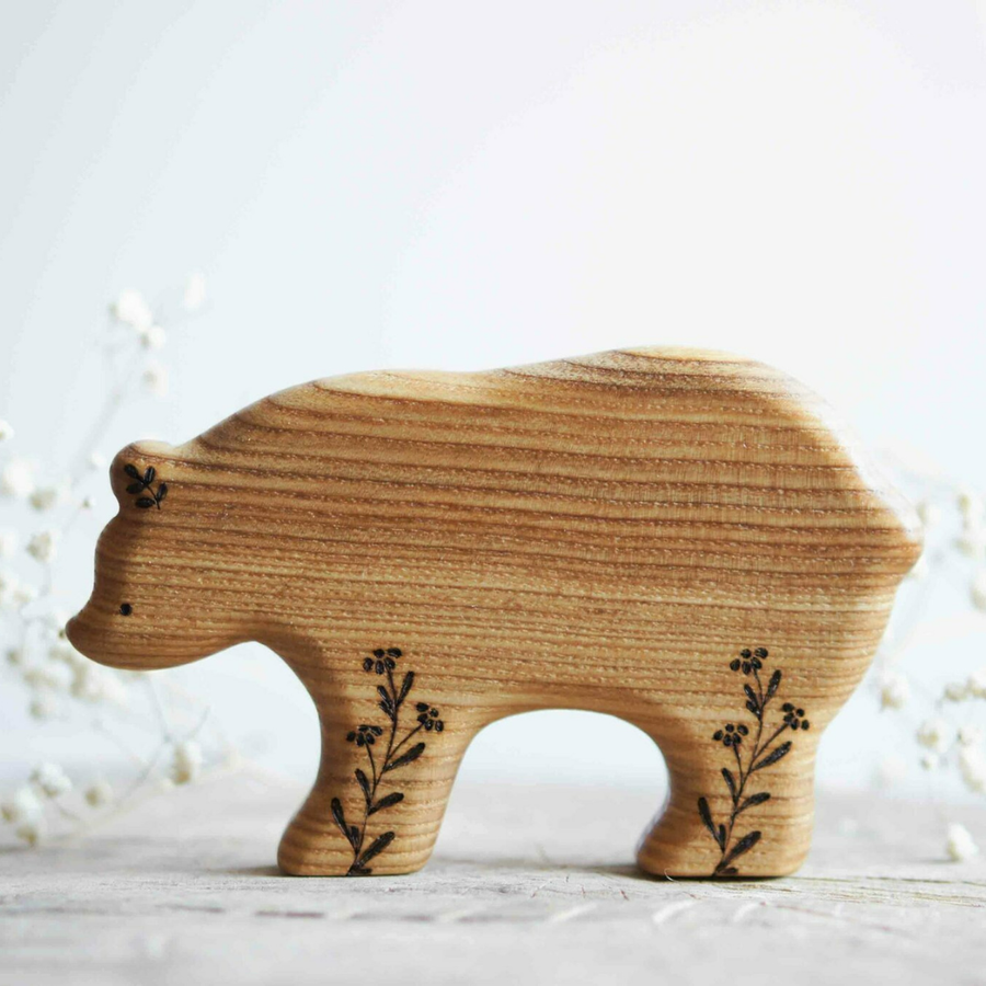 Wooden Bear Toy, Mom