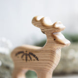Wooden Stag Toy, a hand-carved wooden toy by Tiny Fox Hole. · view 2