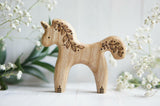 Wooden Unicorn Toy, Flower · view 1