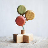 Wooden Balloon Ornament, Green · view 2