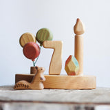 Wooden Balloon Ornament, Green · view 3